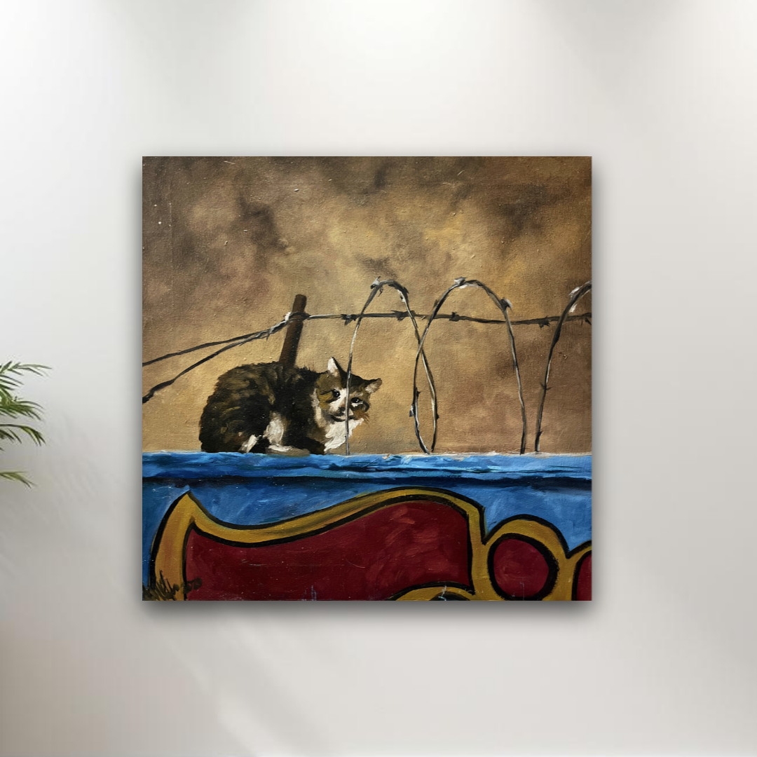 Obra de Arte Original- Gato Nocturno
