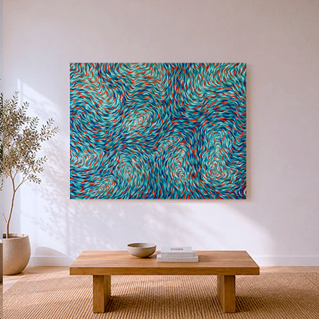 Pintura Acrílica-Río de pensamientos