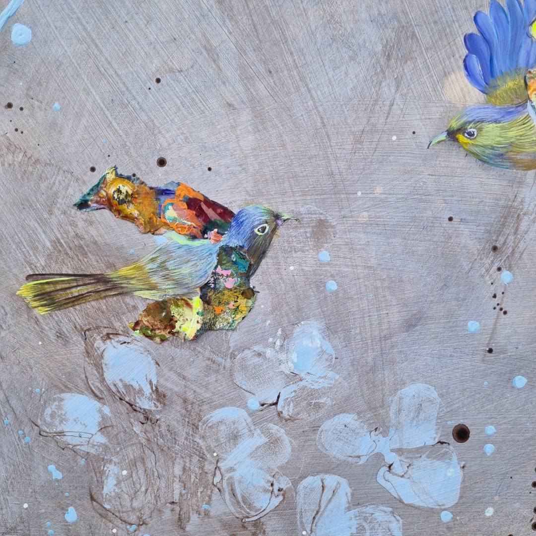Obra de arte original - Dales alas para volar y raices para volver