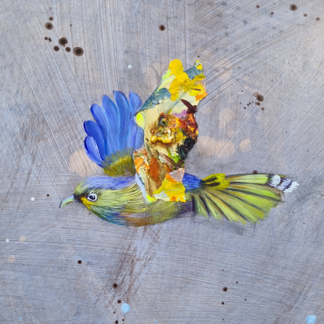 Obra de arte original - Dales alas para volar y raices para volver