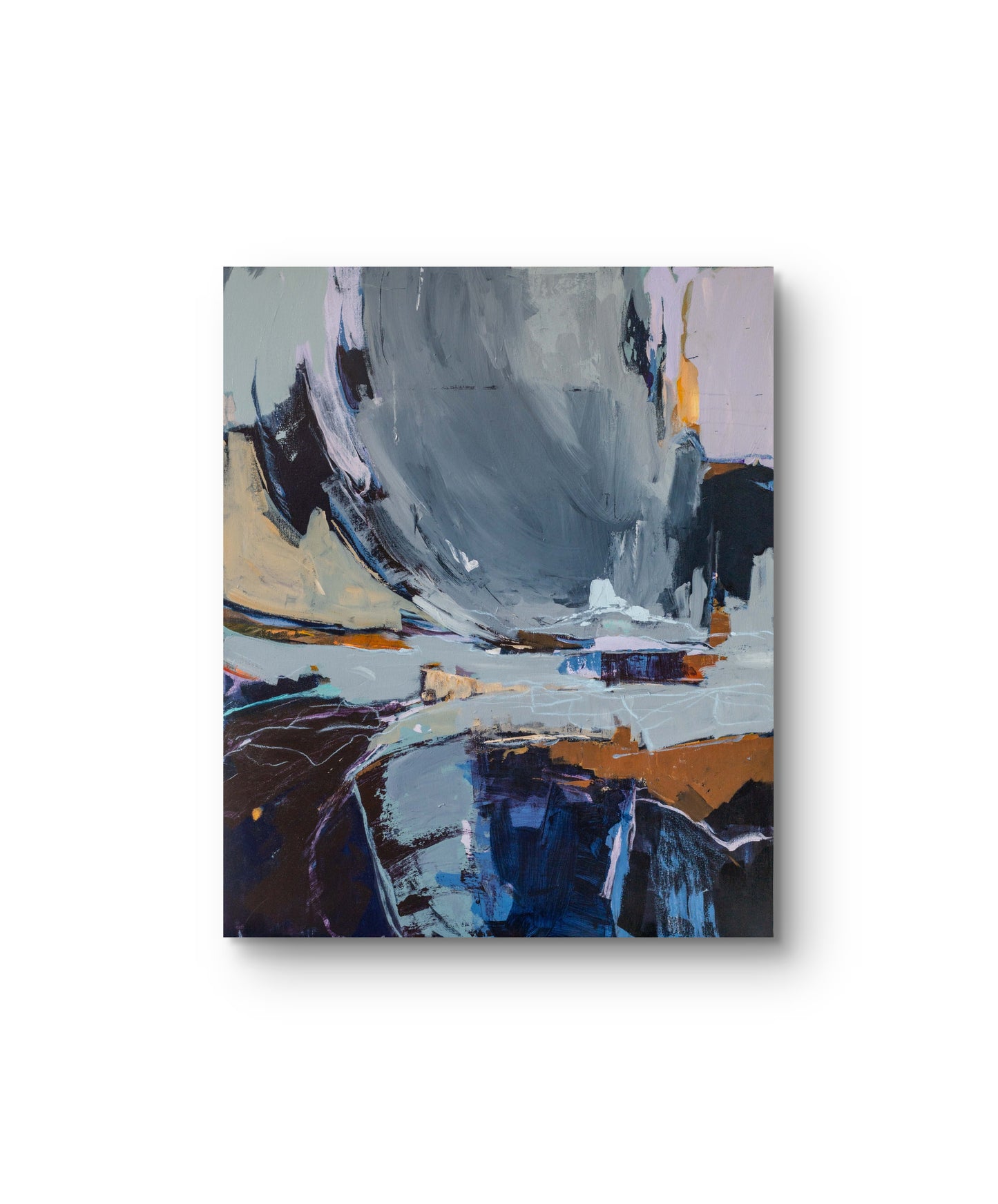 El cielo de nubes moradas