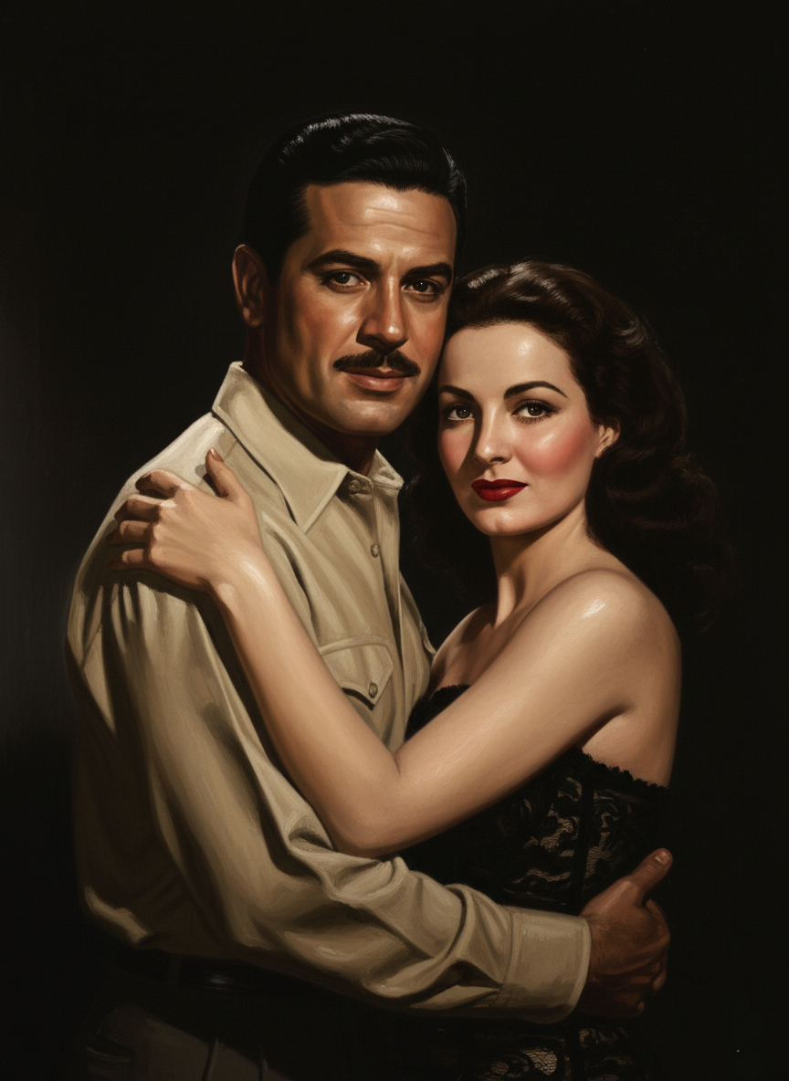 Obra de arte original -  Maria Felix y Pedro Infante