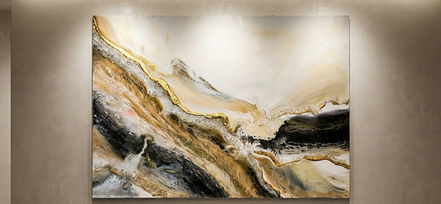 Pintura Abstracta - "Kintsugi"