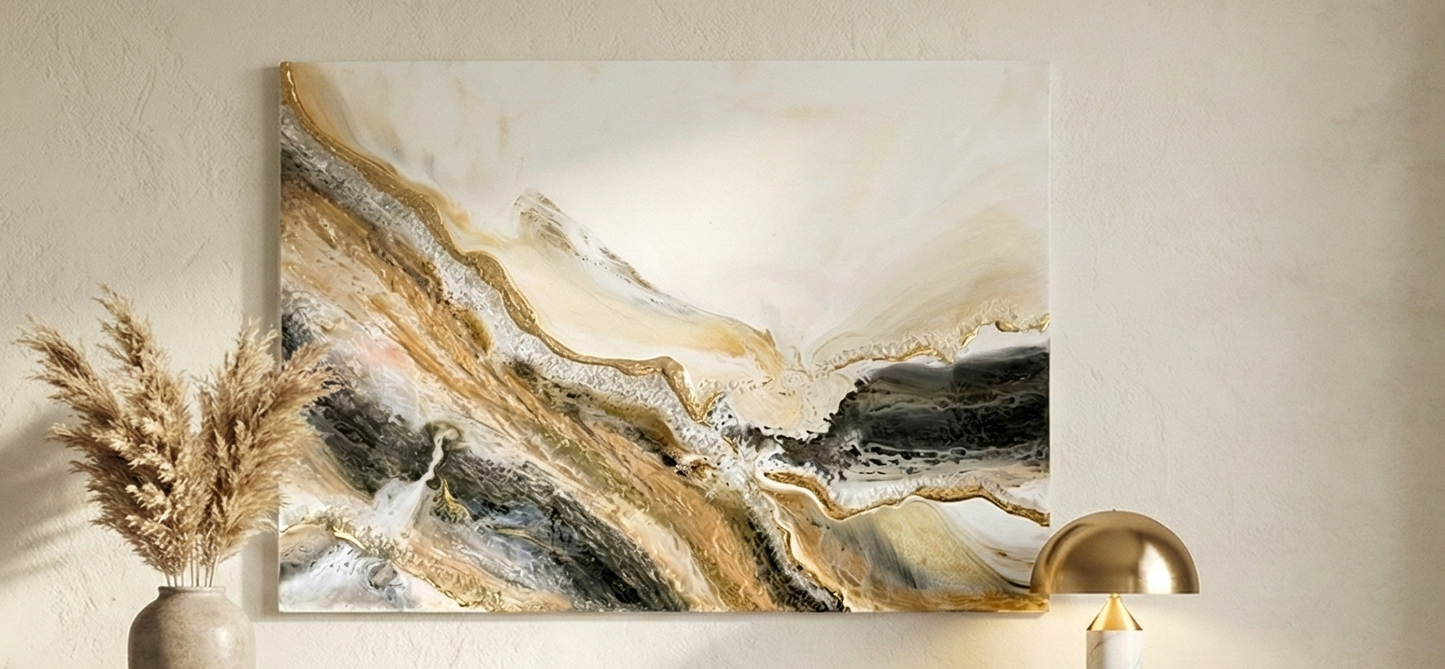 Pintura Abstracta - "Kintsugi"