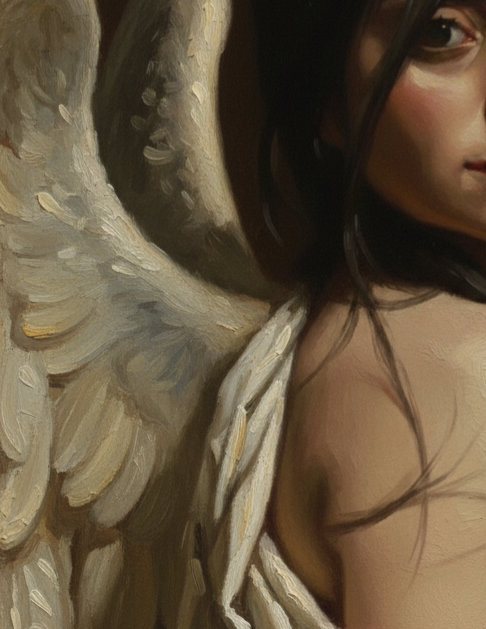 Obra de arte original- Ángel mirando