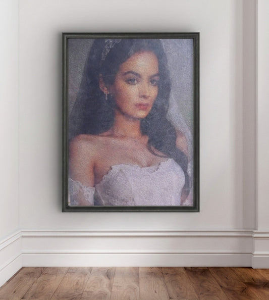 Obra de arte original - Maria Félix con vestido de novia