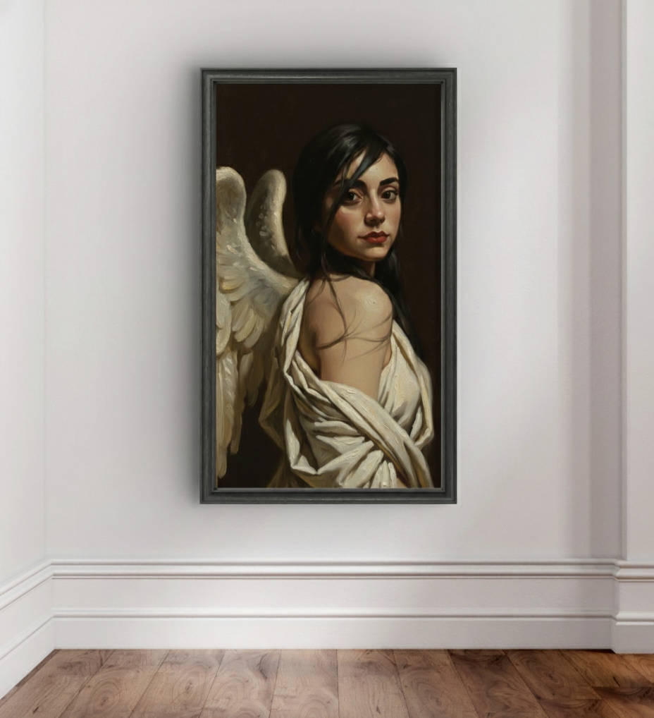 Obra de arte original- Ángel mirando