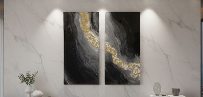 Cuadro abstracto "Kōmyō"