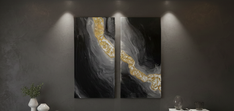 Cuadro abstracto "Kōmyō"