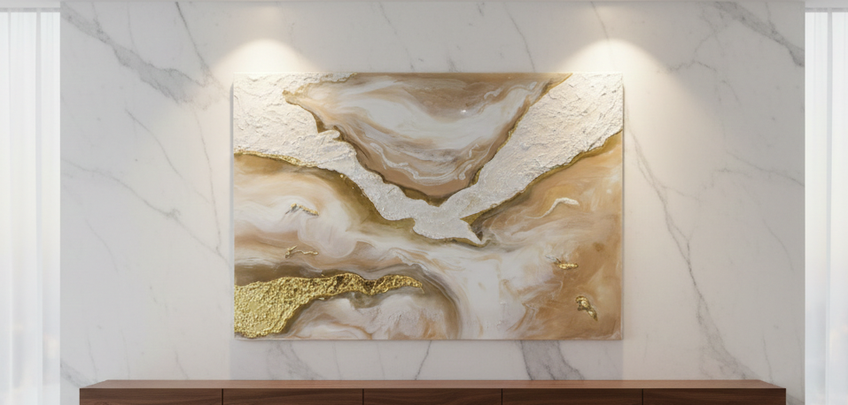 Pintura abstracta -"Despegar"
