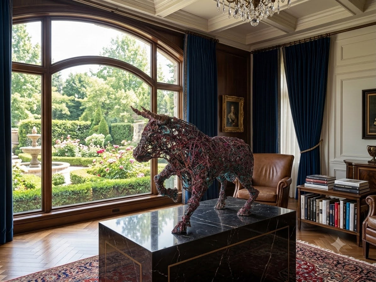 Escultura de alambre - Indómito