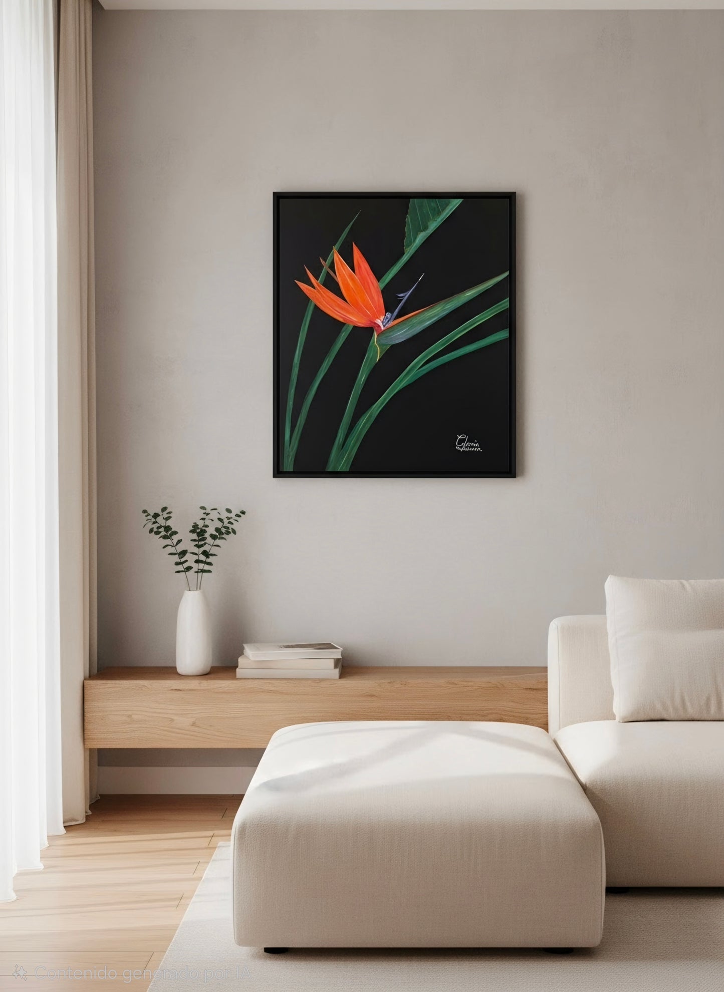 Obra de arte original - Ave del paraíso