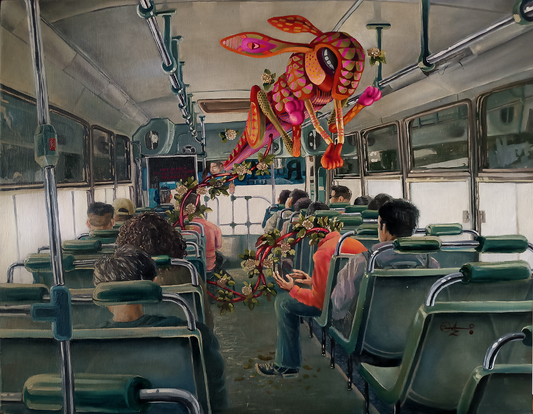 Cuadro al óleo -  Momento creativo