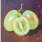 OBRA DE ARTE ORIGINAL - DOS UVAS Y MEDIA VERDES