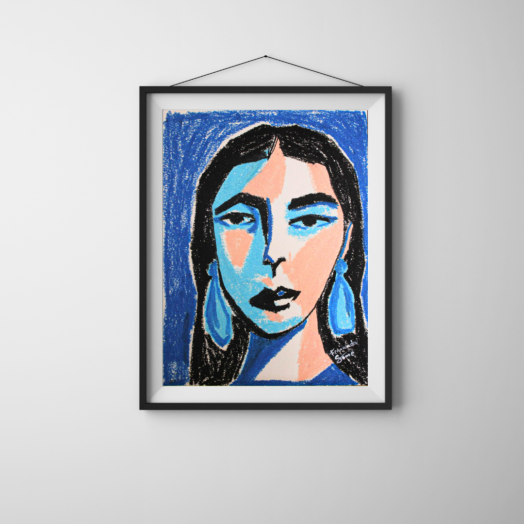 Retrato de una mujer que se piensa