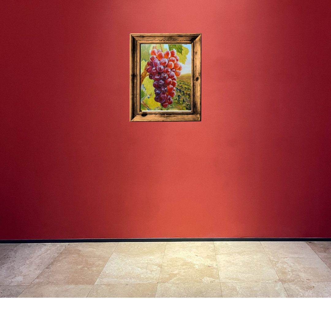 OBRA DE ARTE ORIGINAL - UVAS Y VIÑEDO