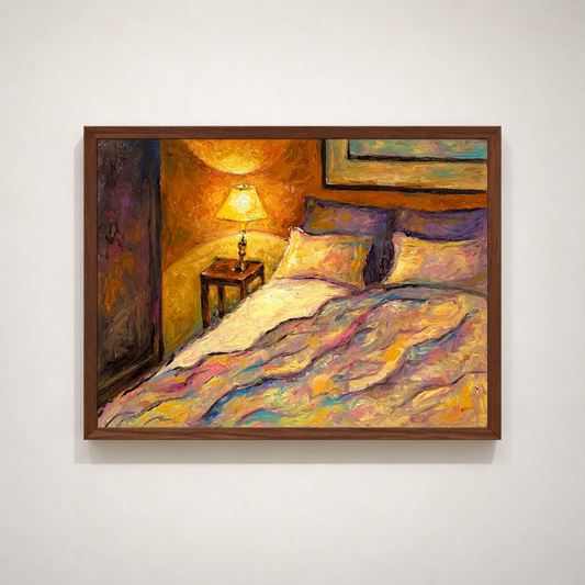 Pintura contemporánea - White Bed