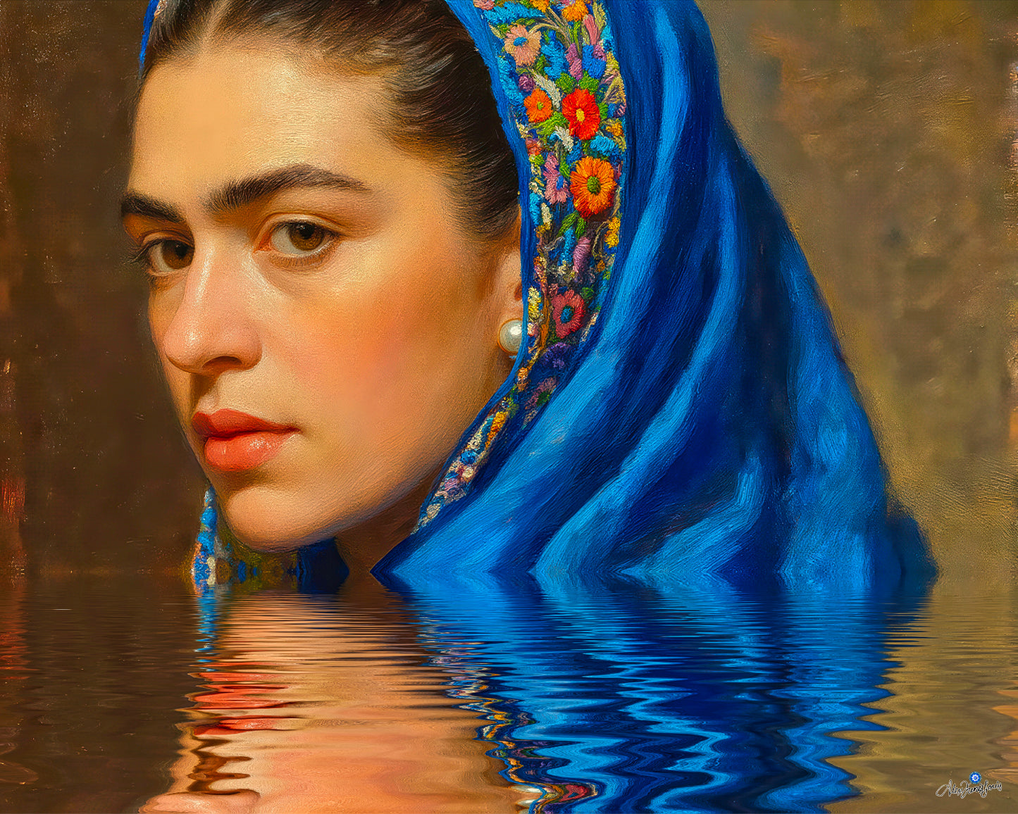 Arte Contemporáneo- Frida "La Joven de la Perla"