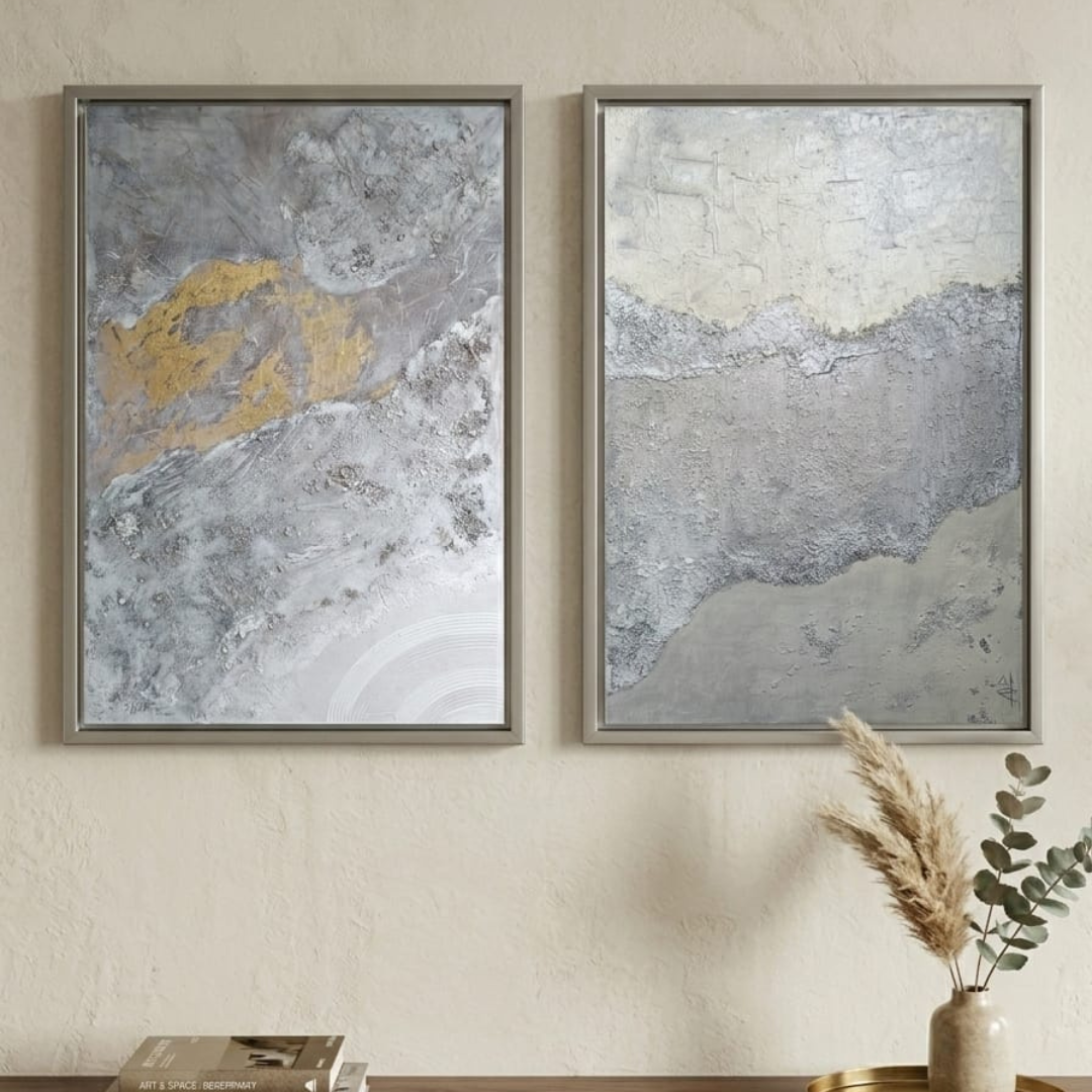 Pintura Abstracta - Díptico "Horizontes"