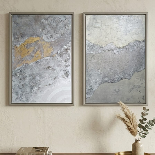 Pintura Abstracta - Díptico "Horizontes"