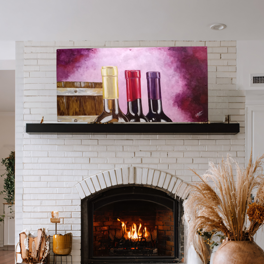 OBRA ORIGINAL - BOTELLAS Y BARRICA