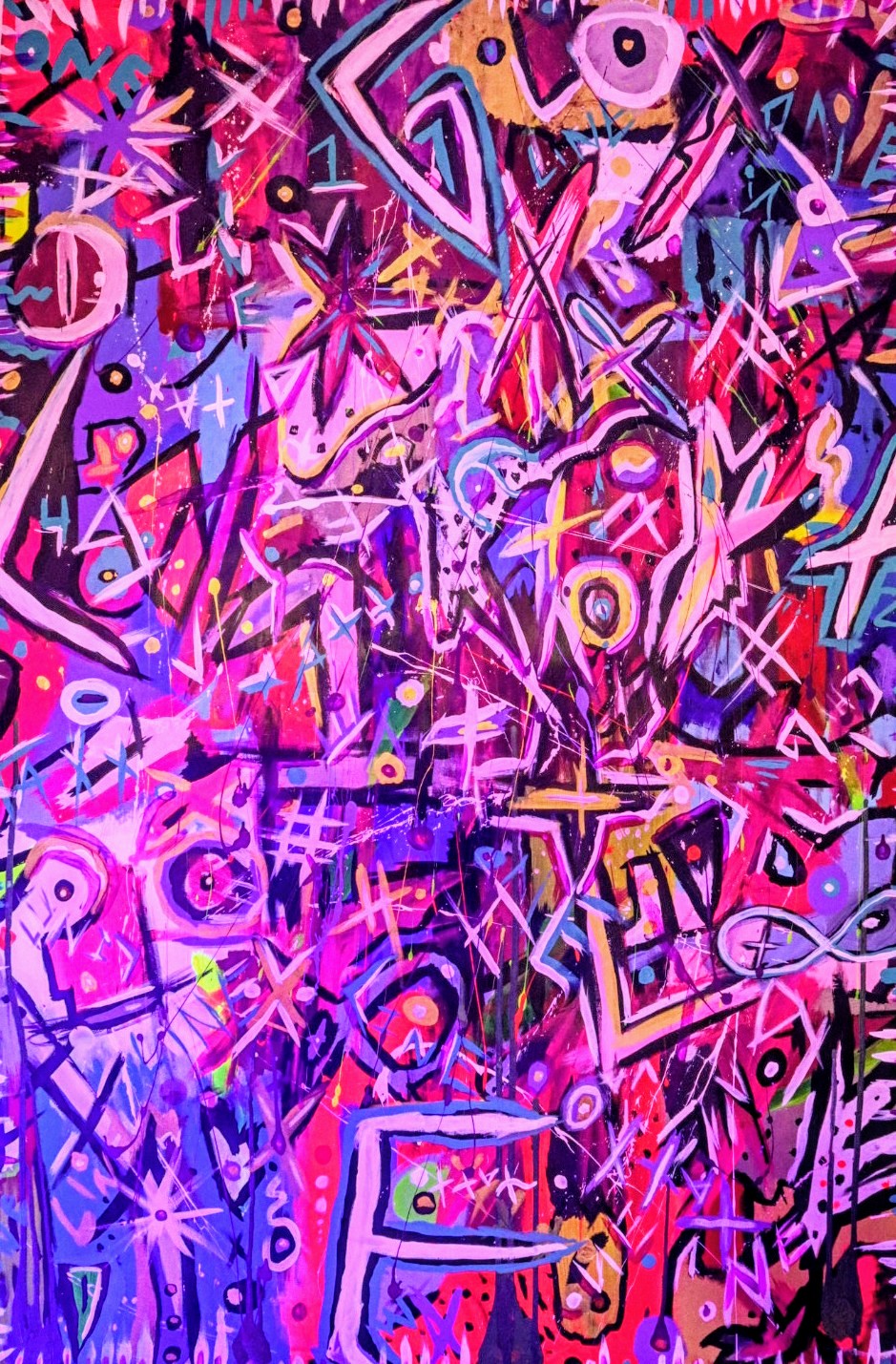 Cuadro Neon Moderno - One Line Tattoo