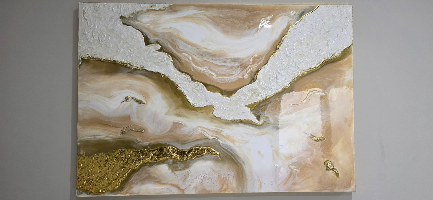 Pintura abstracta -"Despegar"