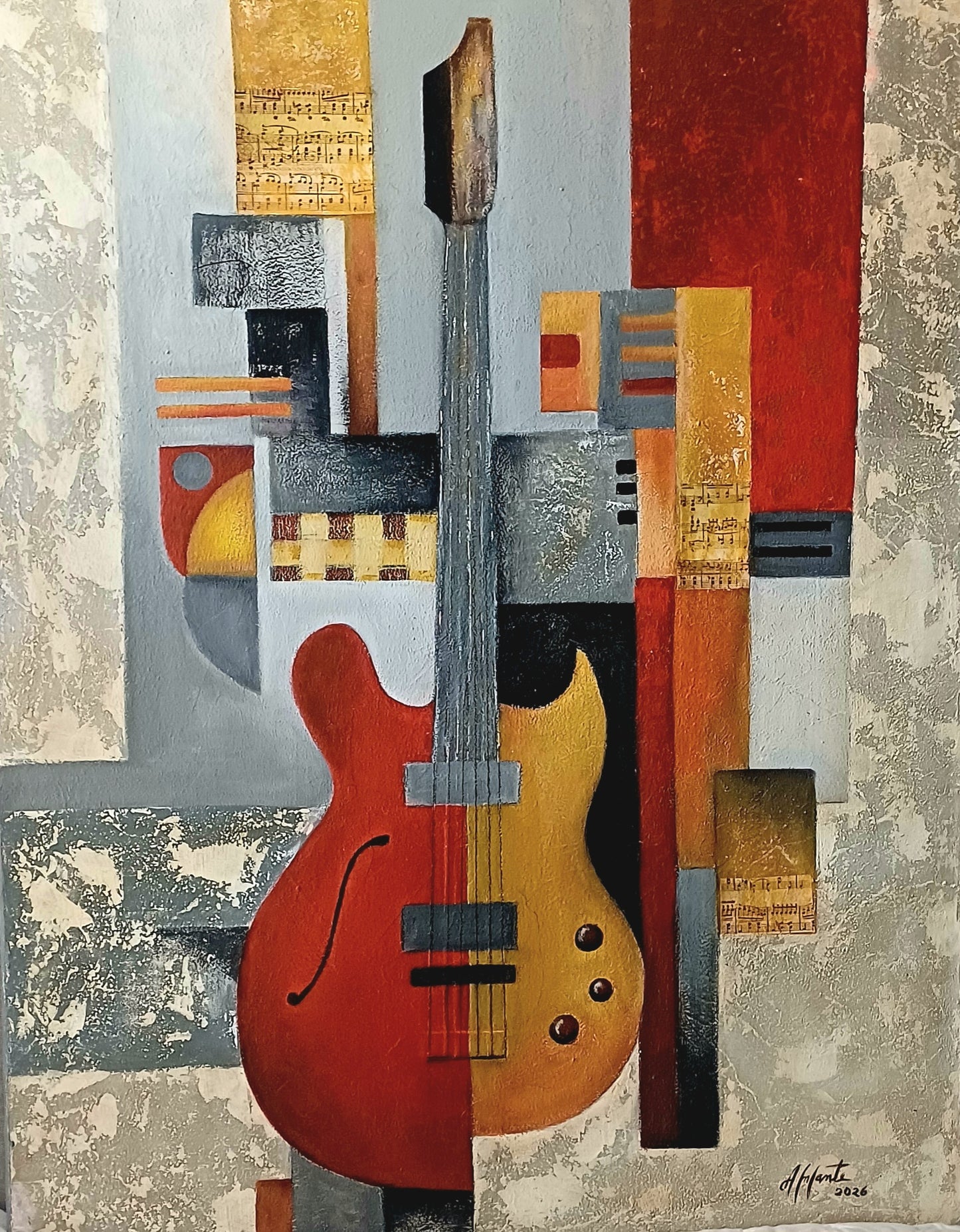 Obra de arte original - Guitarra