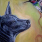 Prints de obra de arte original - Huitzil y Xólotl