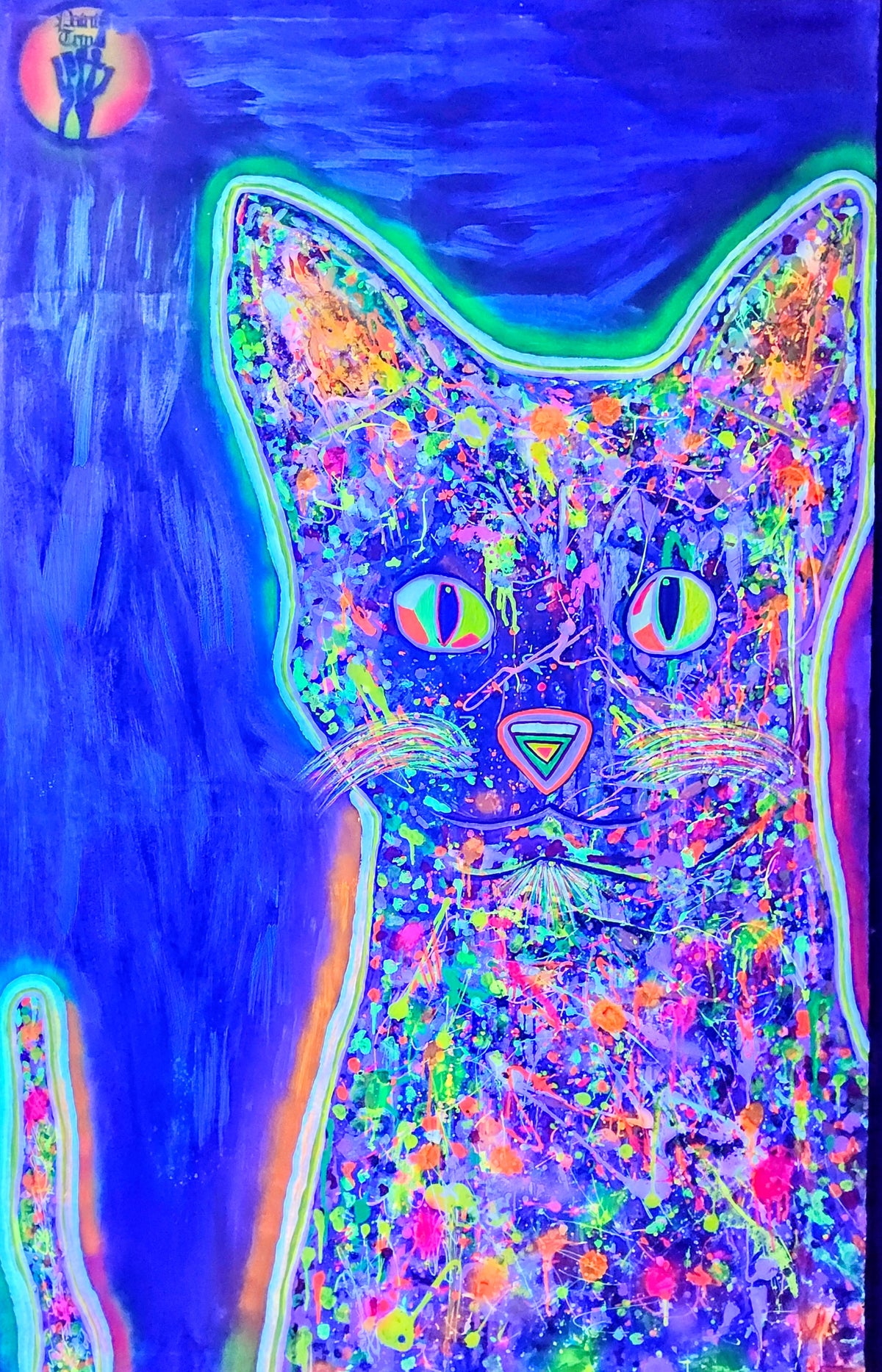 Cuadro Decorativo Neon-Cat Neon.