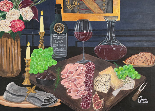 Bodegón elegante - Obra de arte original