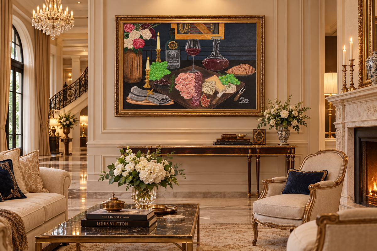 Bodegón elegante - Obra de arte original