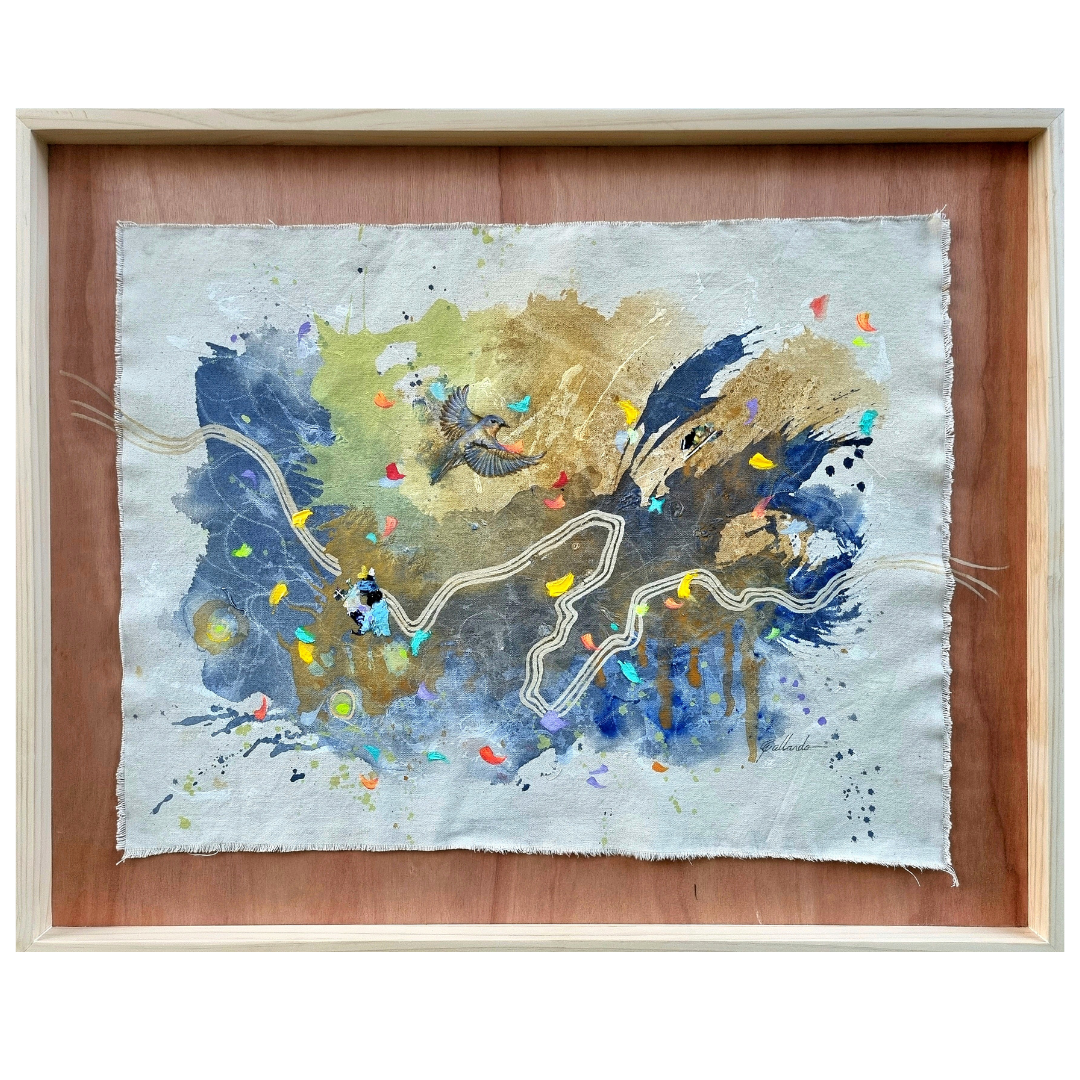 Obra de arte original- Para volar hay que amar el viento