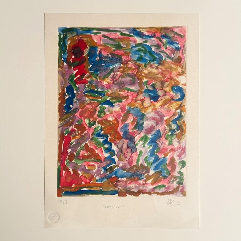 Grabado abstracto - Lombrices