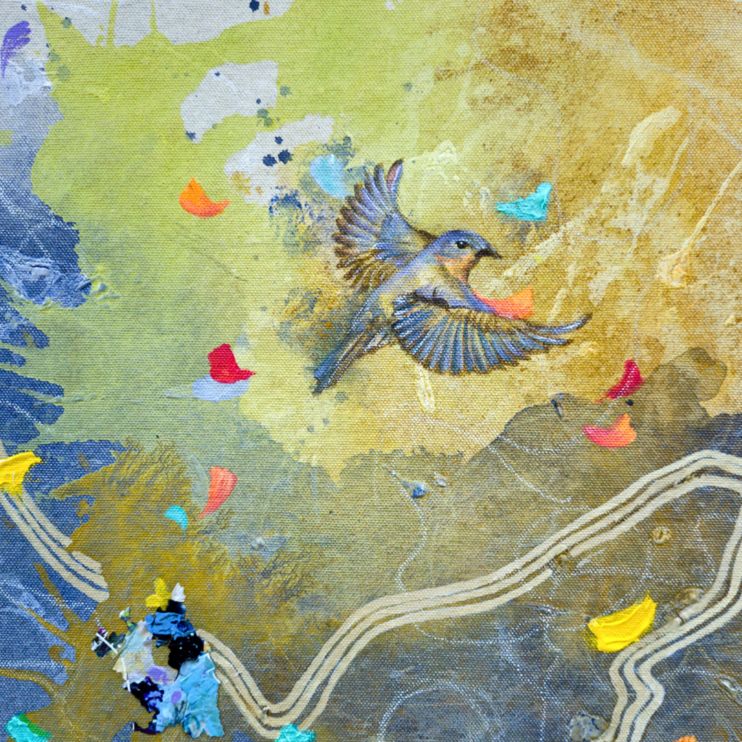 Obra de arte original- Para volar hay que amar el viento