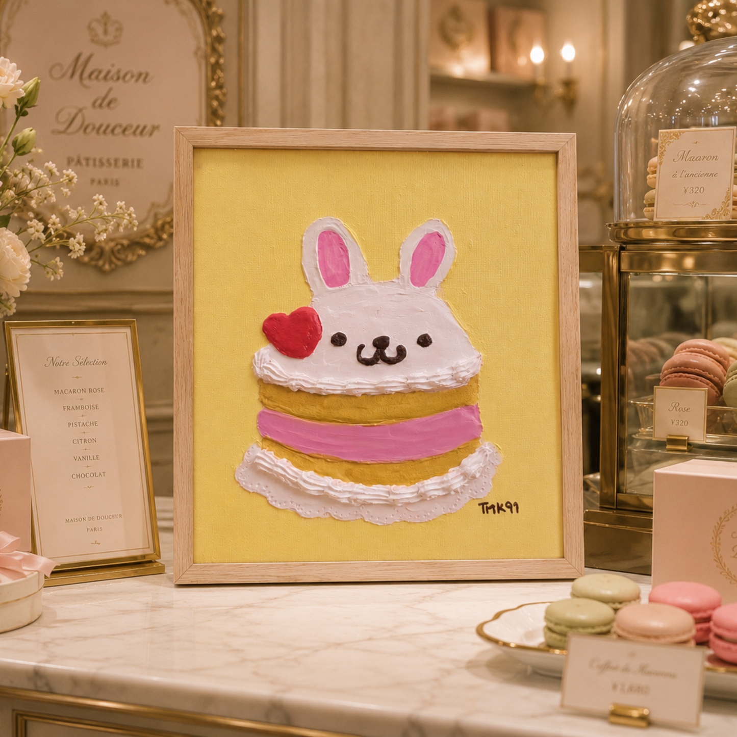 Bunny Shortcake | Pintura Original Kawaii Acrilico TMK91