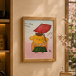 Japurín | Original Kawaii Japonés Pintura Acuarela