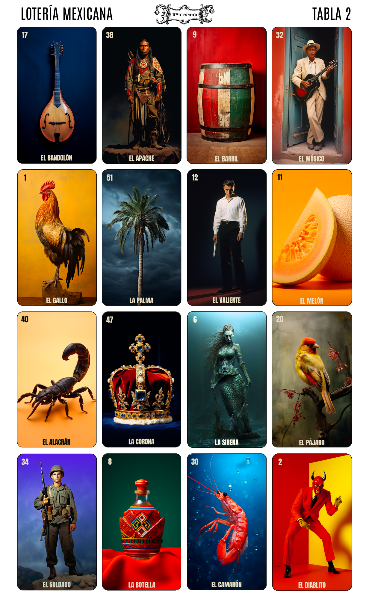 LOTERÍA MEXICANA (TABLA 2)