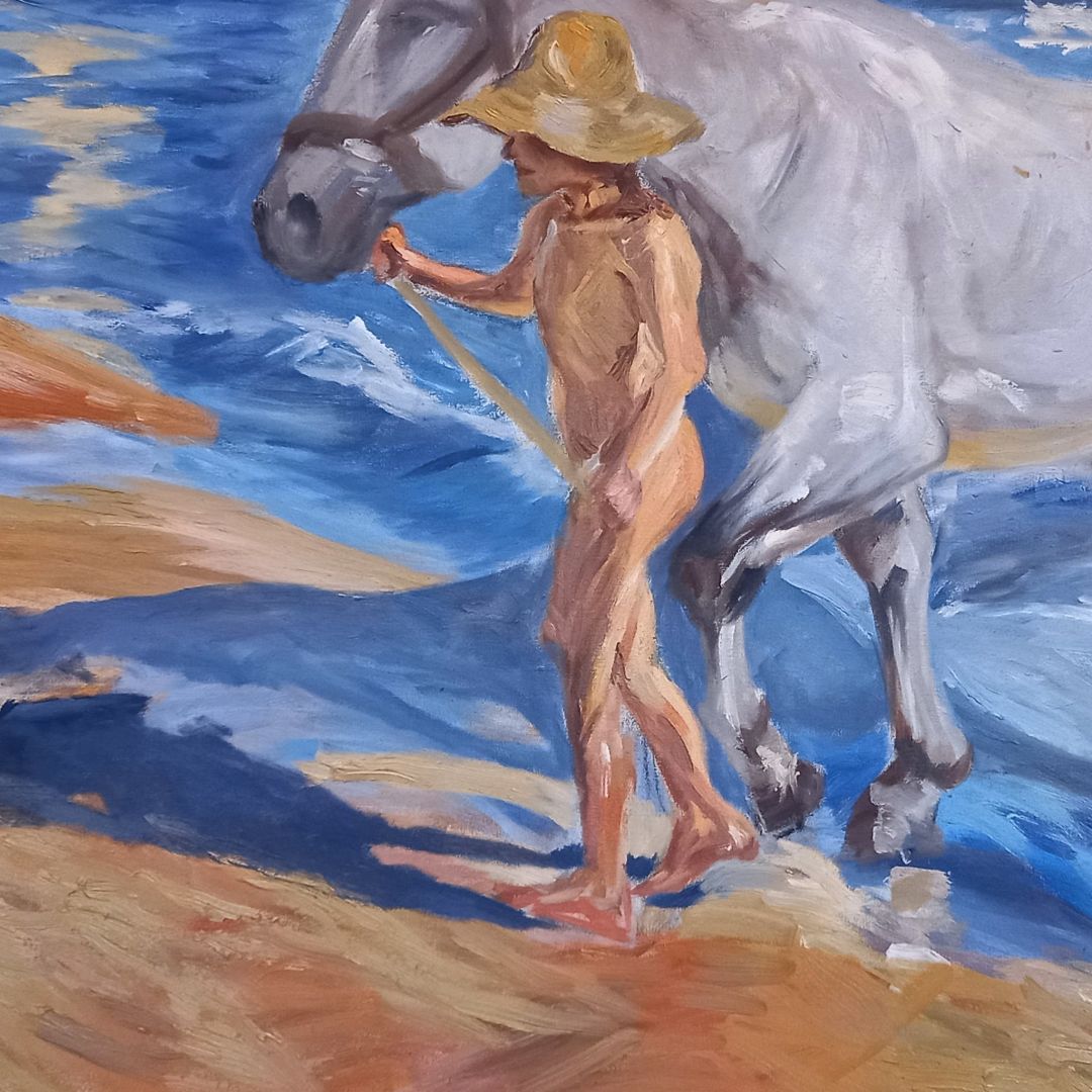 El baño del caballo