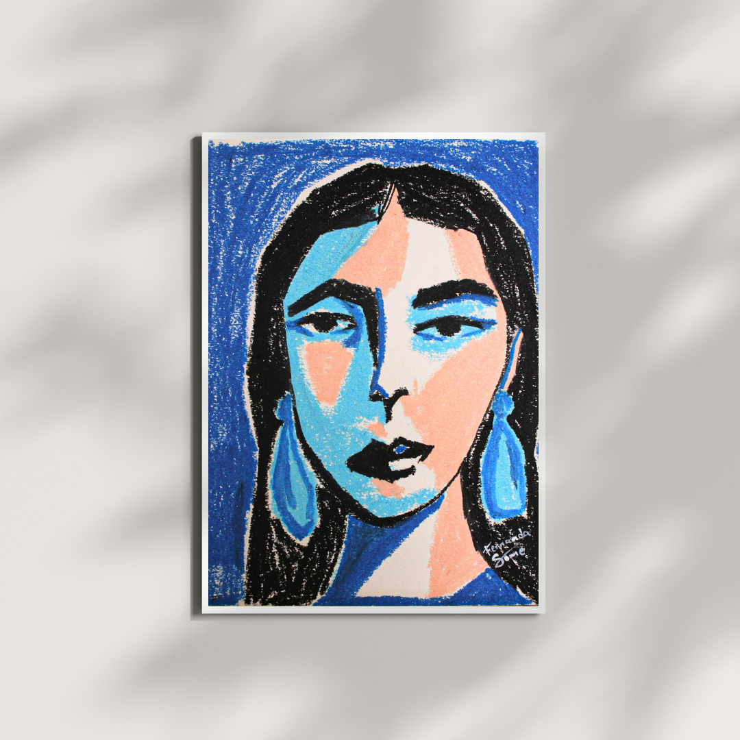Retrato de una mujer que se piensa
