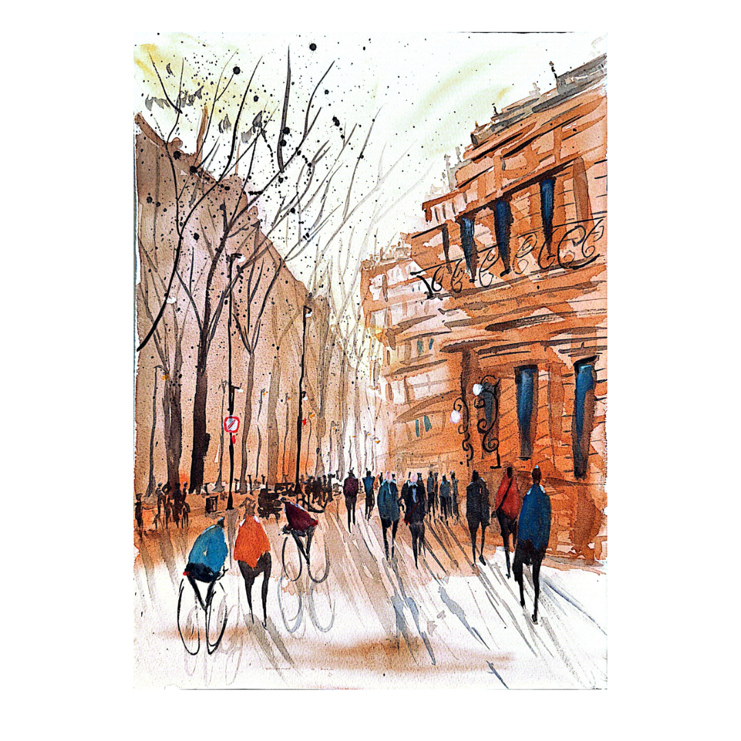 Obra de arte original - Caminos de Otoño