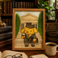 Purin, Esquire | Obra Original Pintura Acuarela Kawaii