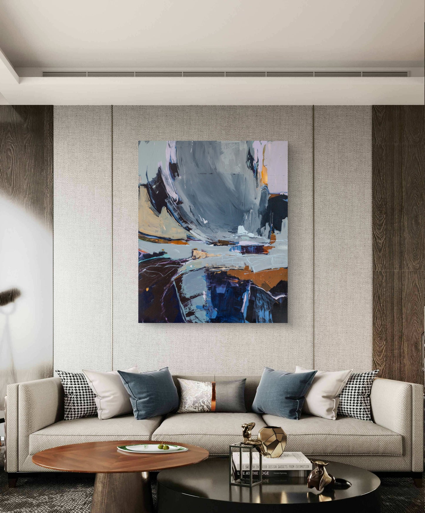 El cielo de nubes moradas