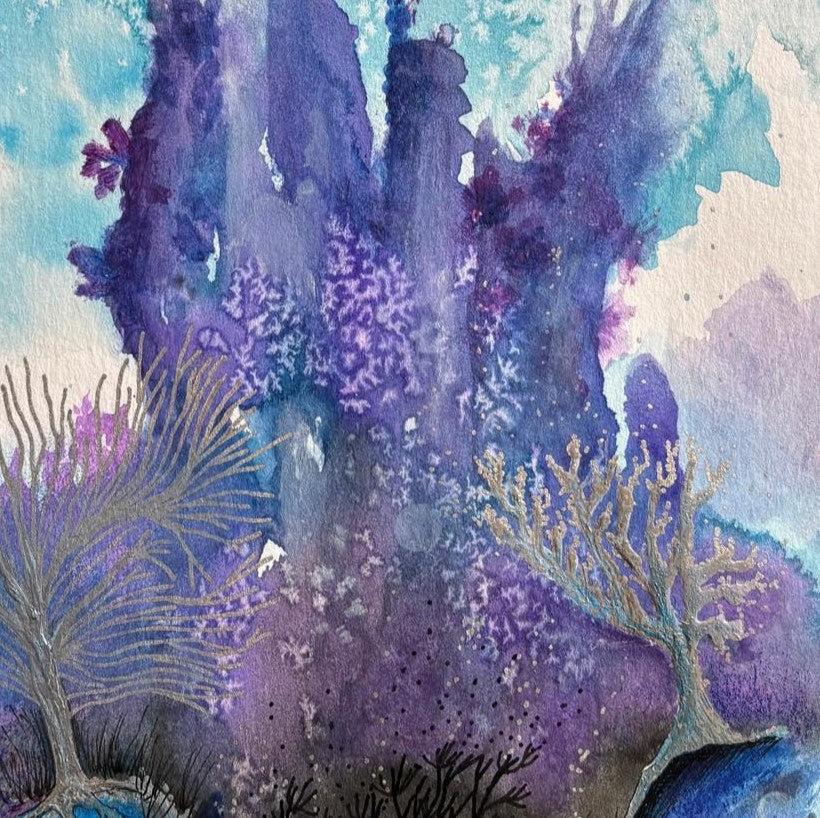 Obra de arte original - Morado mar