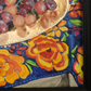 CUADRO AL OLEO ORIGINAL - UVAS Y PLATO