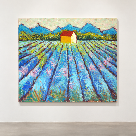 Arte contemporáneo - Blue Lavender Field