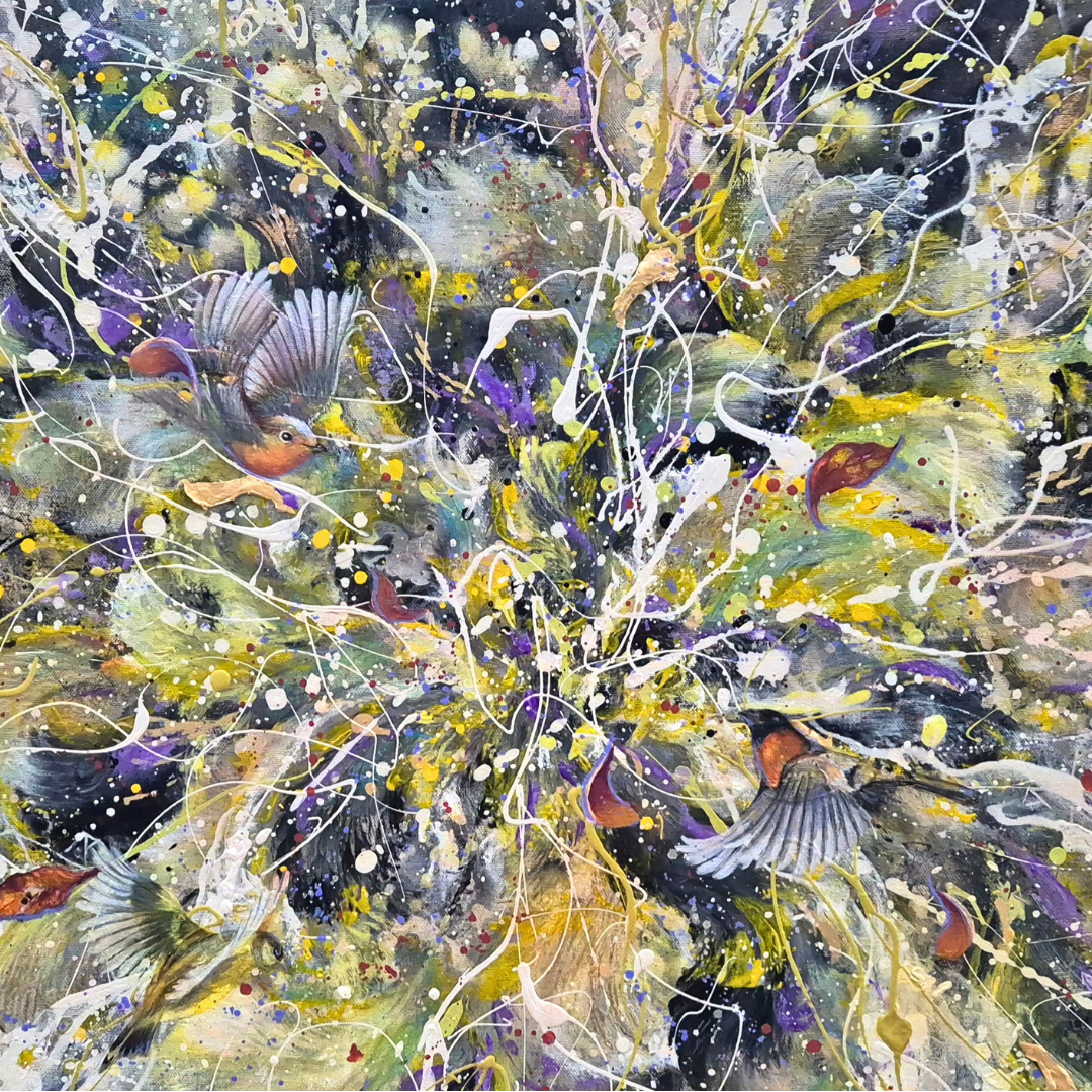Obra arte original - Donde sea que vueles florece