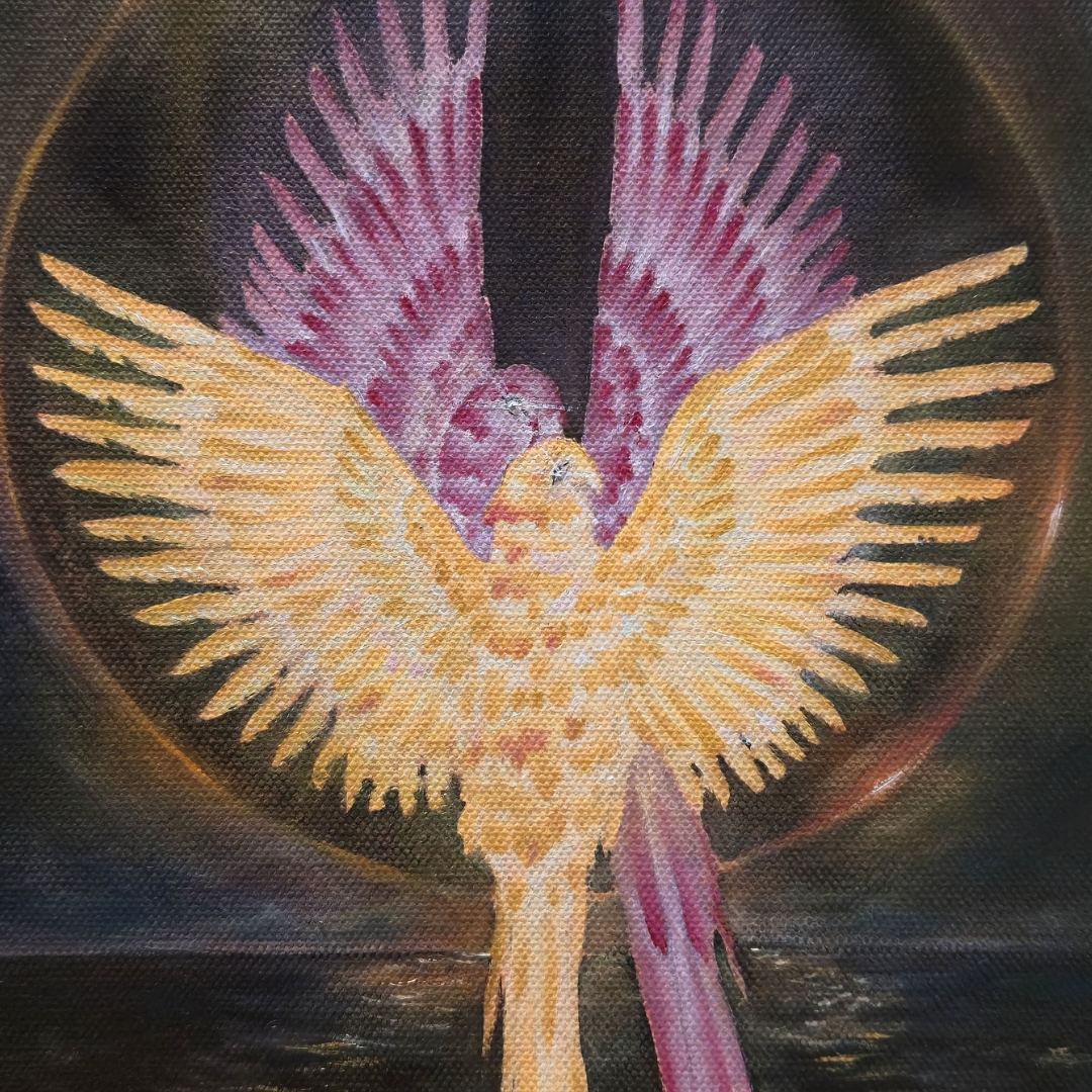 Cuadro al óleo - ¿Cuanto arde un alma?