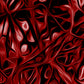 Cuadro abstracto - Tramas. Serie: Rojo III.