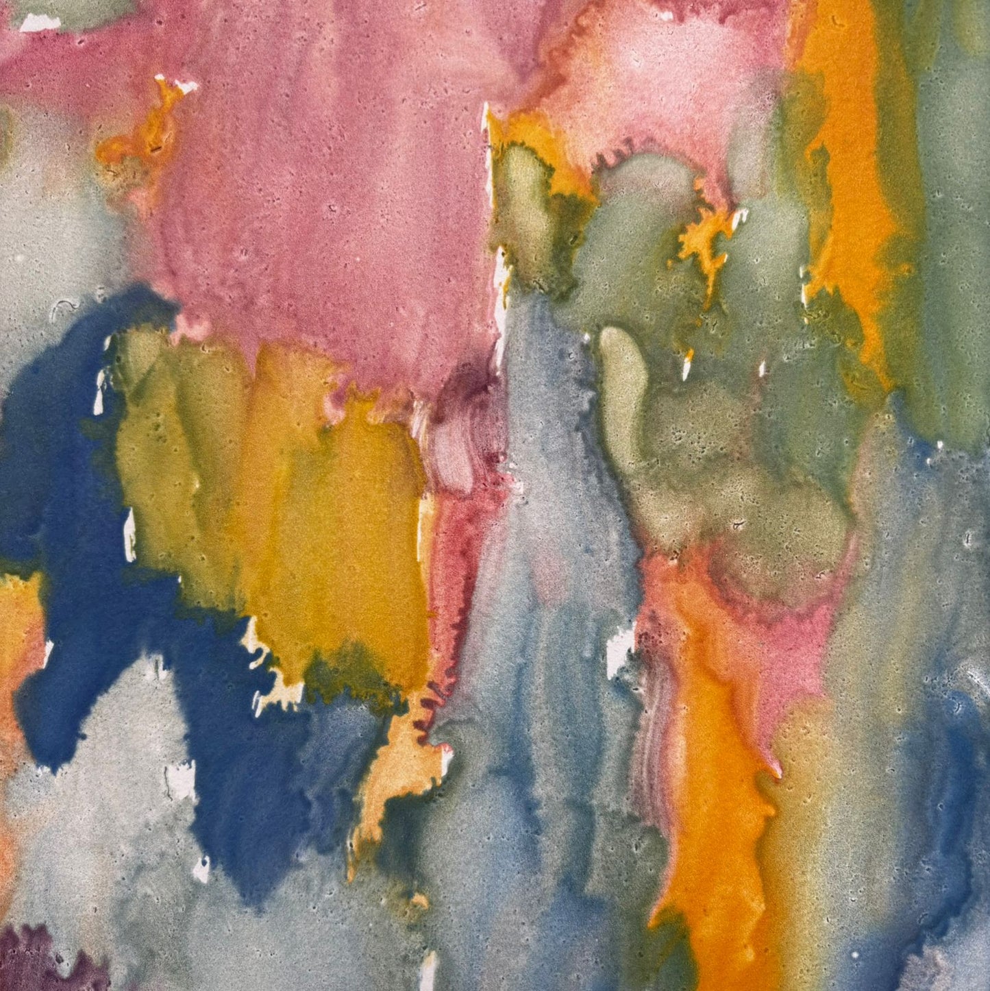 Grabado abstracto - Pigmentos en Trancito